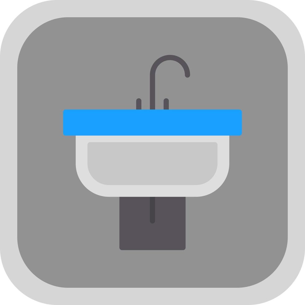 Waschbecken-Vektor-Icon-Design vektor