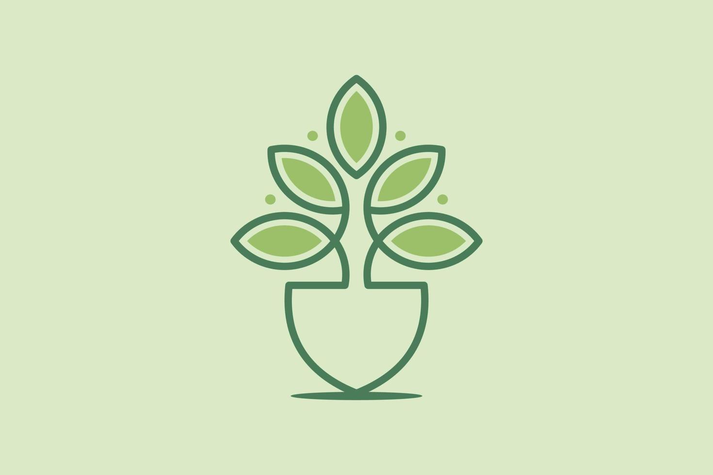 Schaufel Garten Logo Design Vorlage Element geeignet zum Geschäft Landwirtschaft Gartenarbeit Lager Vektor