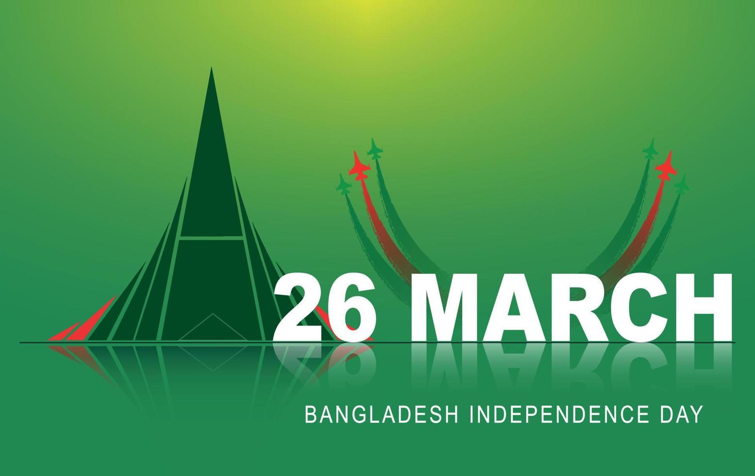glücklich Bangladesch Unabhängigkeit Tag März 26. national Märtyrer Denkmal Vektor Design Illustration