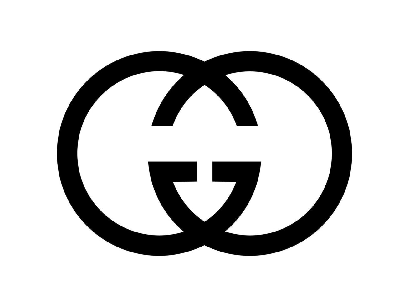 gucci logotyp - gucci ikon på vit bakgrund vektor