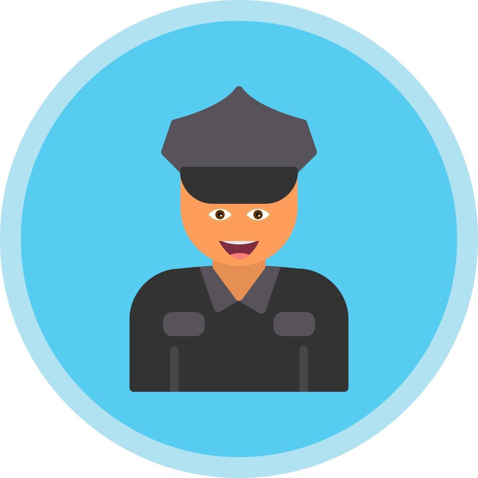 Polizei-Vektor-Icon-Design vektor