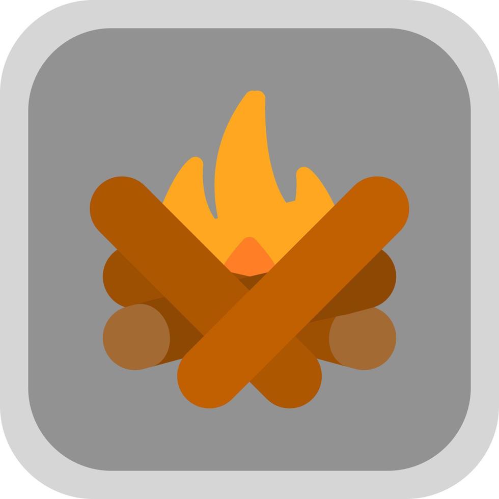 Lagerfeuer-Vektor-Icon-Design vektor