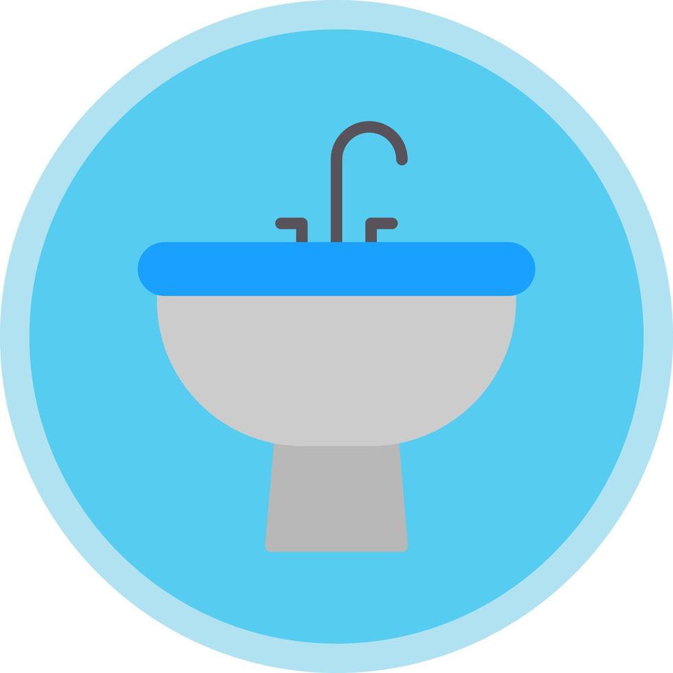 Waschbecken-Vektor-Icon-Design vektor