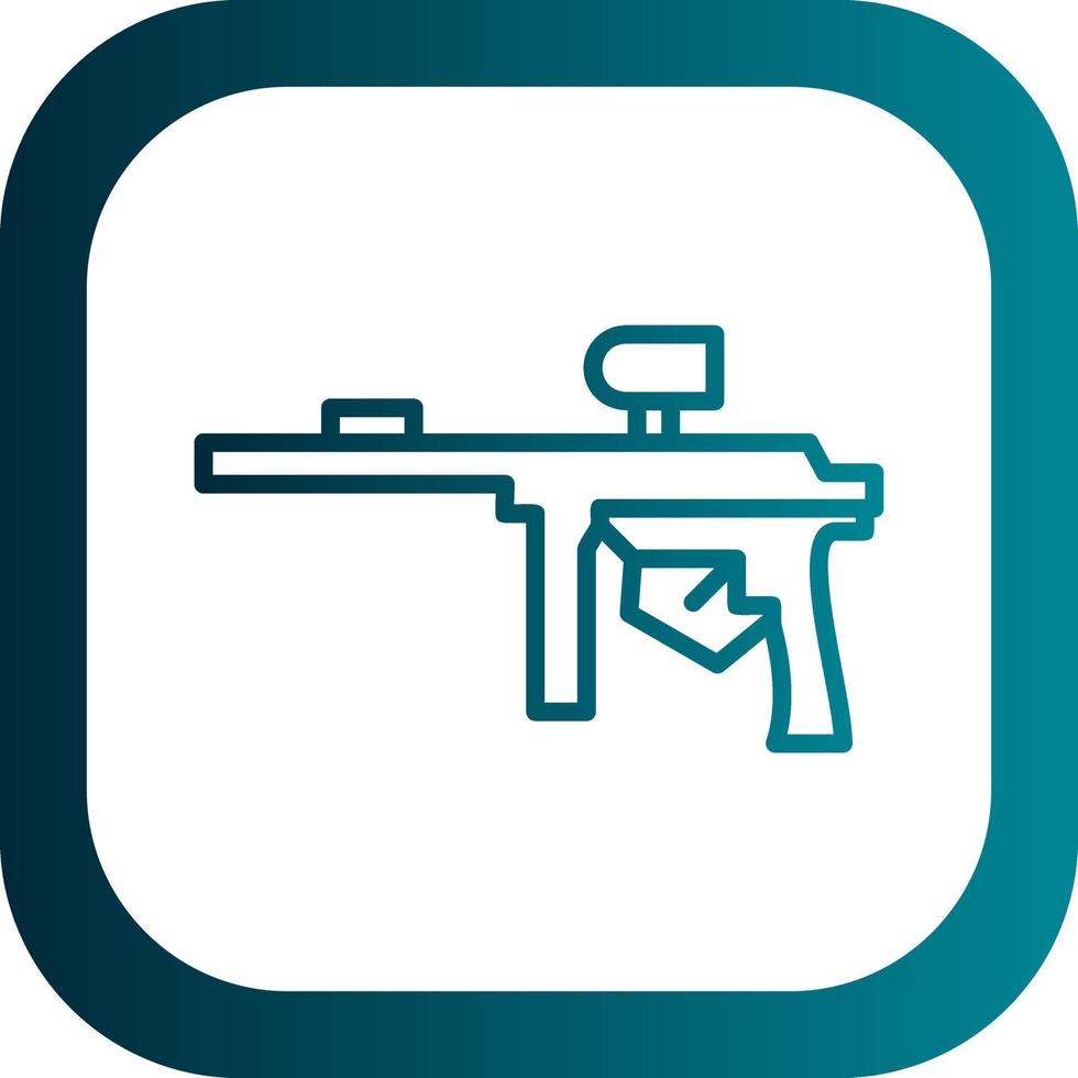 Paintball-Vektor-Icon-Design vektor