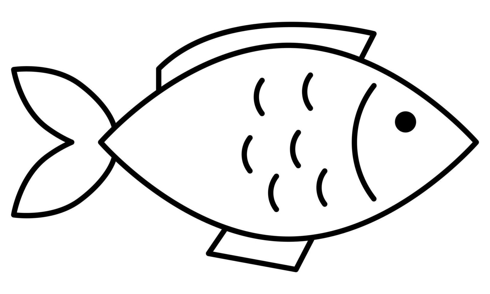 Symbol für die Fischlinie vektor