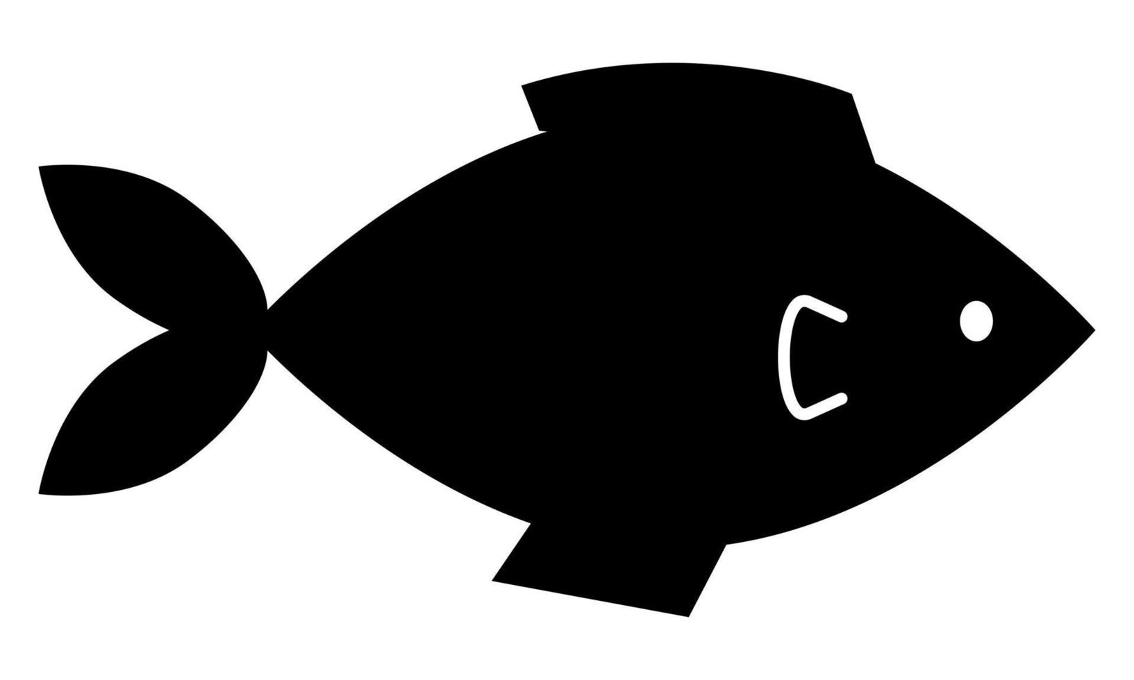 fisk ikon. vektor symbol