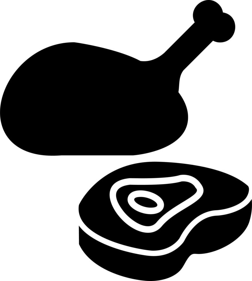 Fleisch-Vektor-Symbol vektor