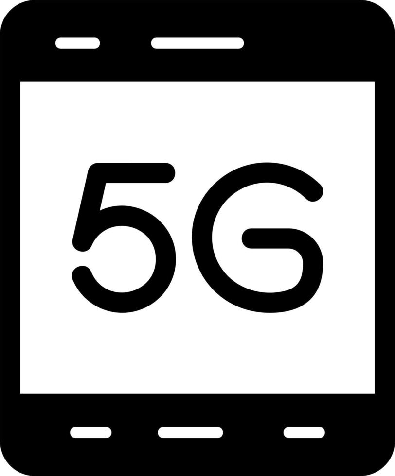 5g Tablette Vektor Symbol