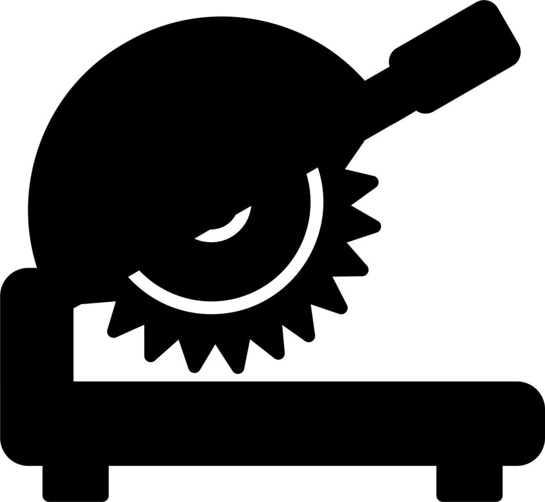 Vektorsymbol für Metallschneidemaschinen vektor