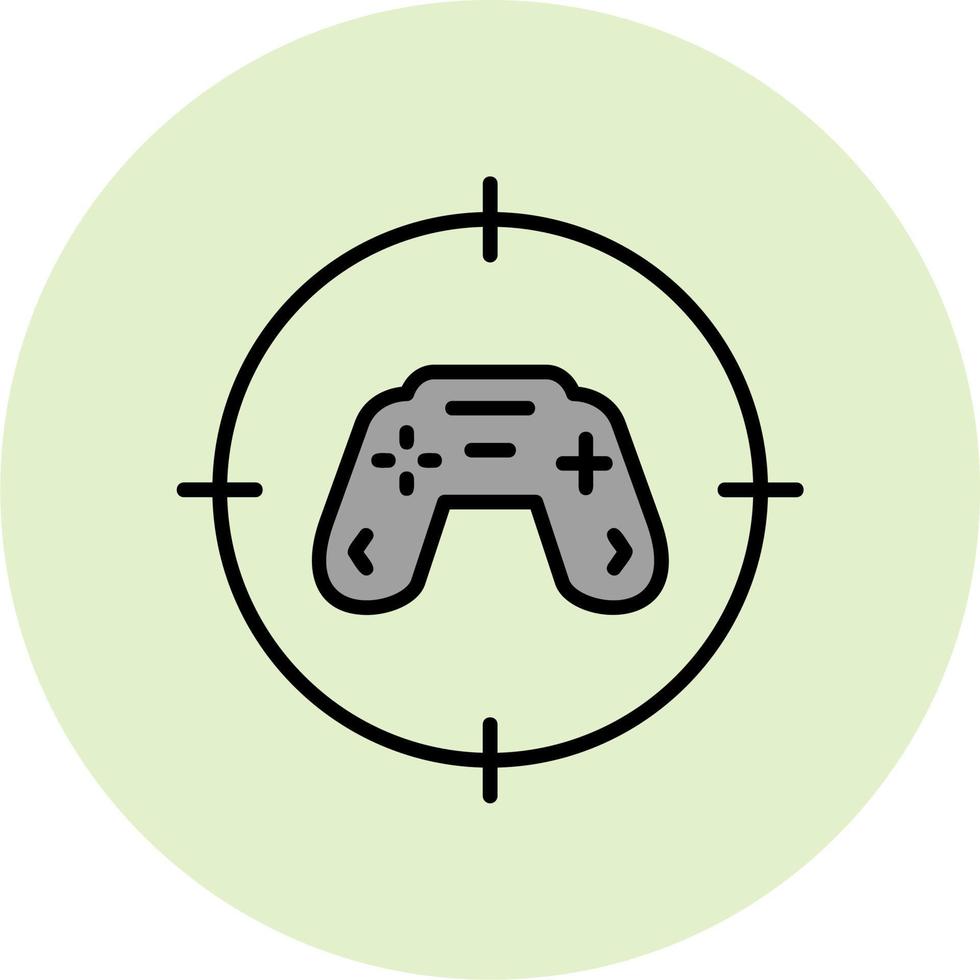 Schießspiel-Vektorsymbol vektor