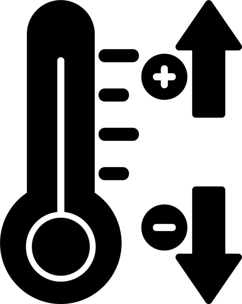 Vektorsymbol für die Temperaturregelung vektor