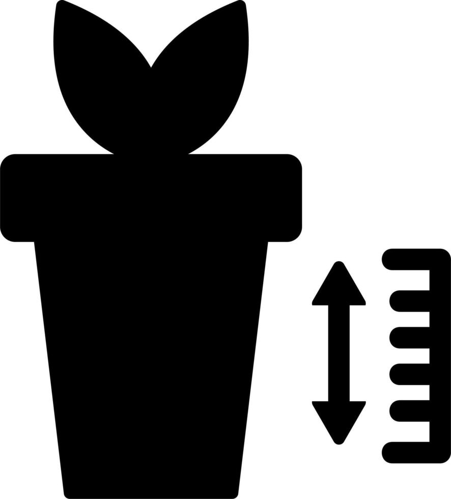 Pflanze Wachstum Diagramm Vektor Symbol