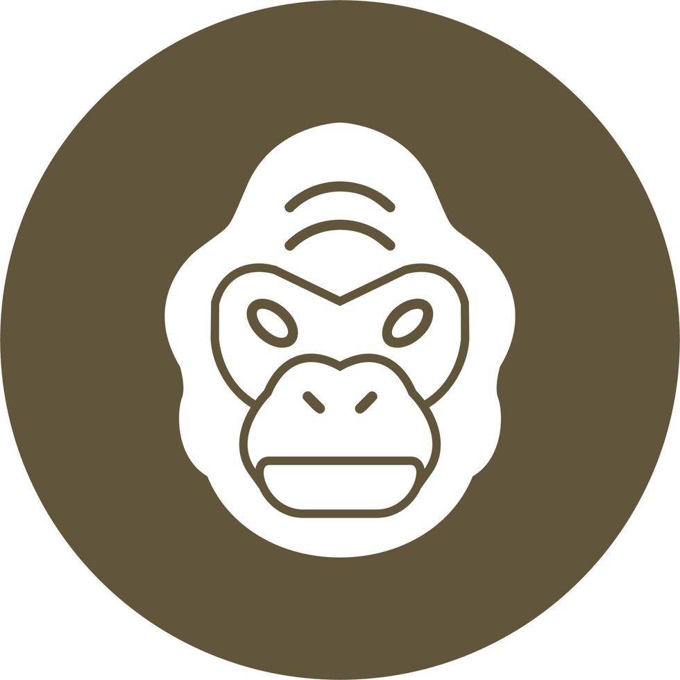 gorilla vektor ikon