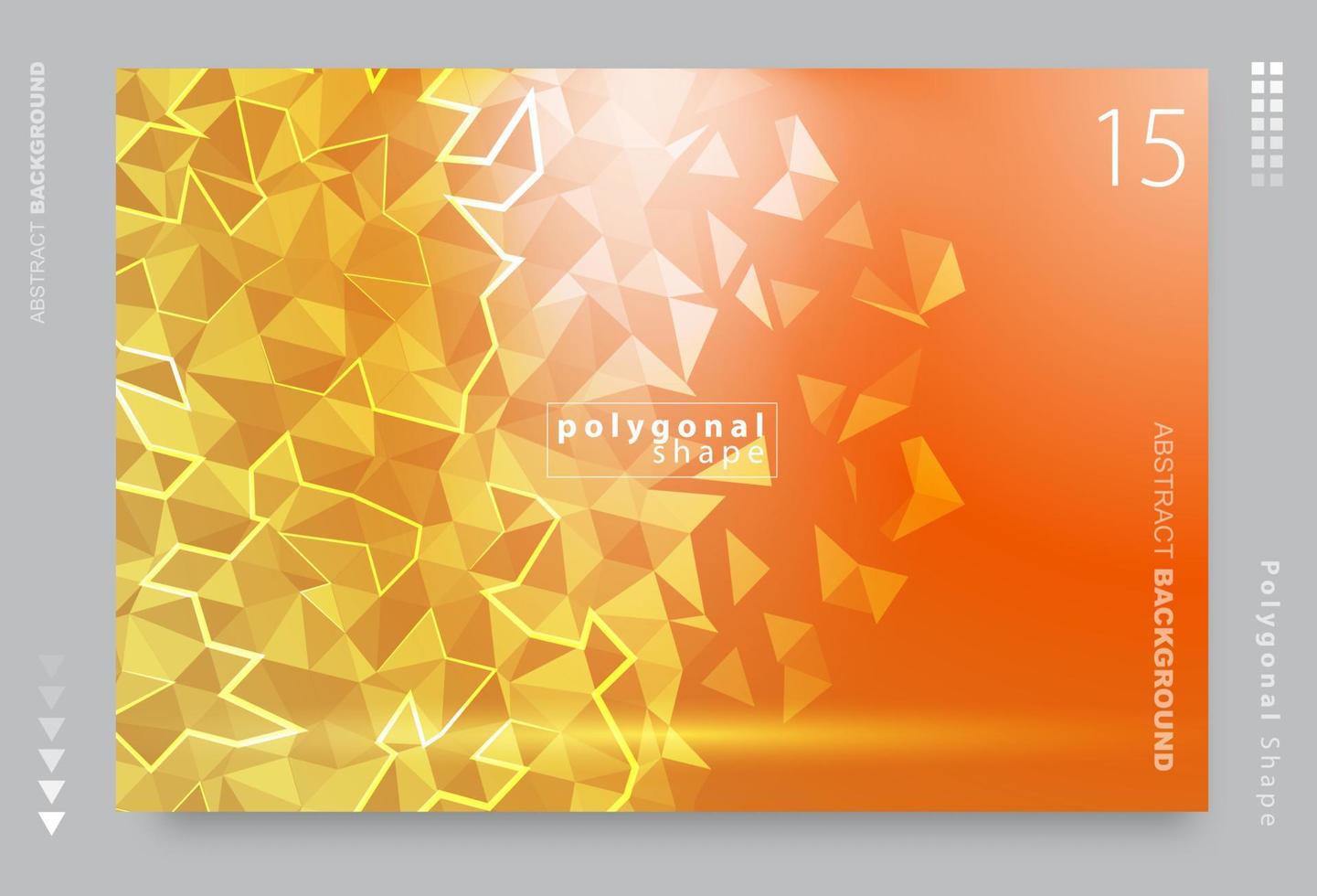 Vektor abstrakt polygonal Muster. kreativ geometrisch Illustration im Origami Stil mit Gradient