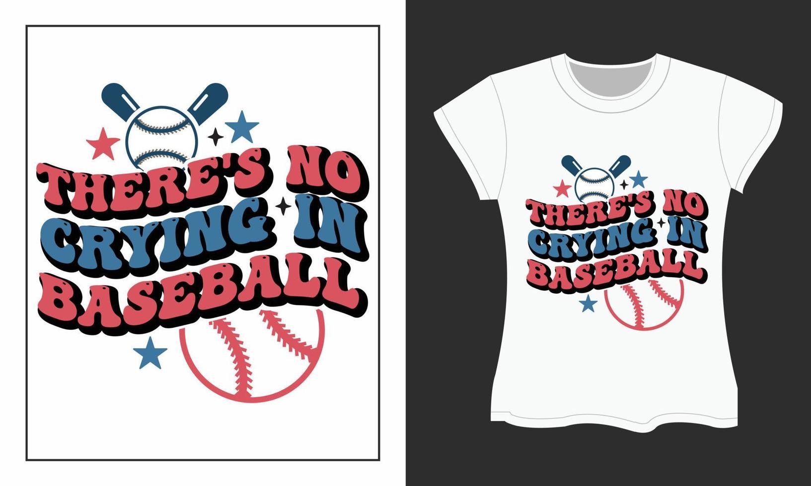 baseboll svg retro t-shirt design vektor