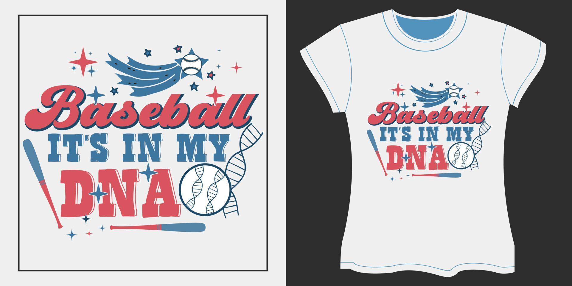 Baseball Sublimation Design. Baseball es ist im meine DNA vektor