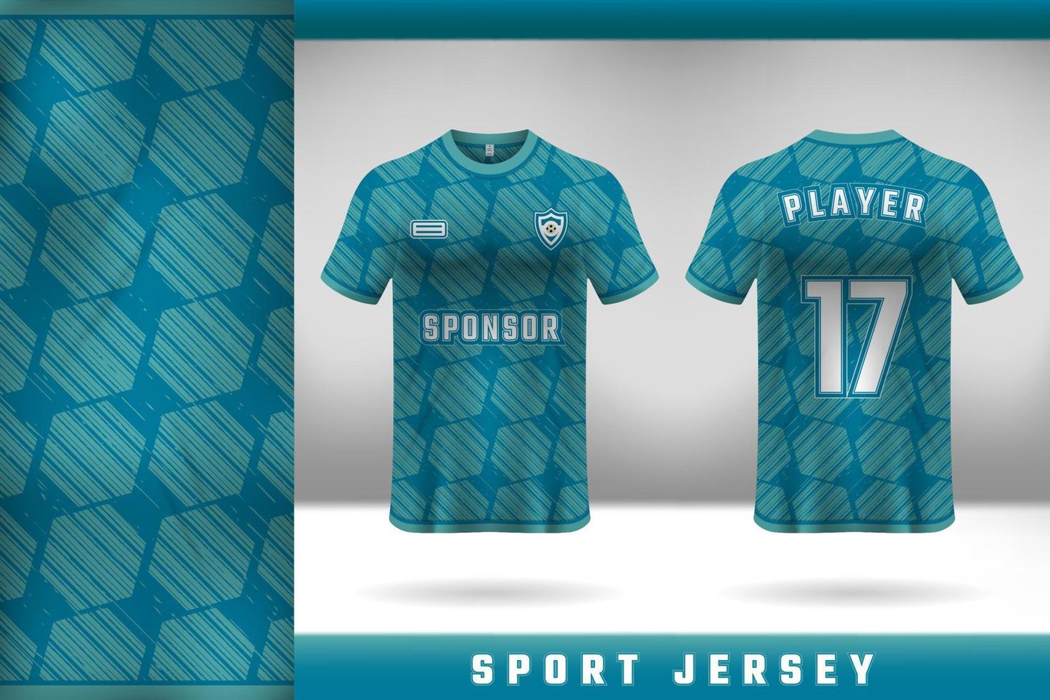 Grün Farbe Sport Jersey Vorlage Design mit attraktiv Textur vektor