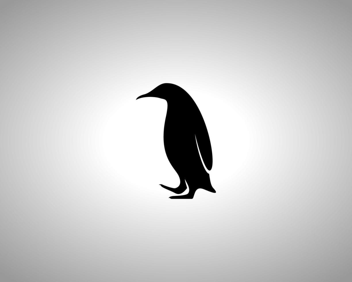 Pinguin-Vektorsilhouette vektor