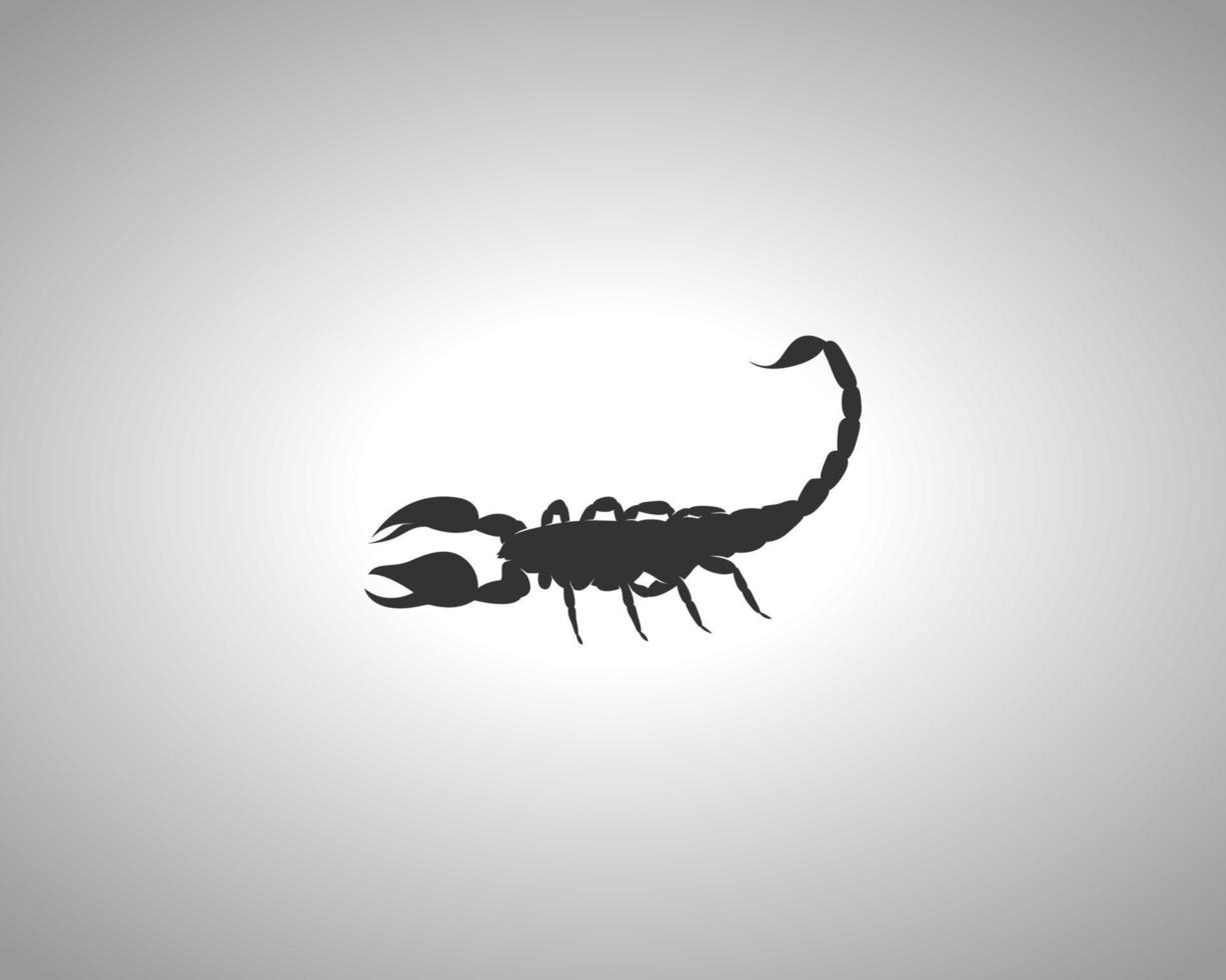 skorpion vektor siluett