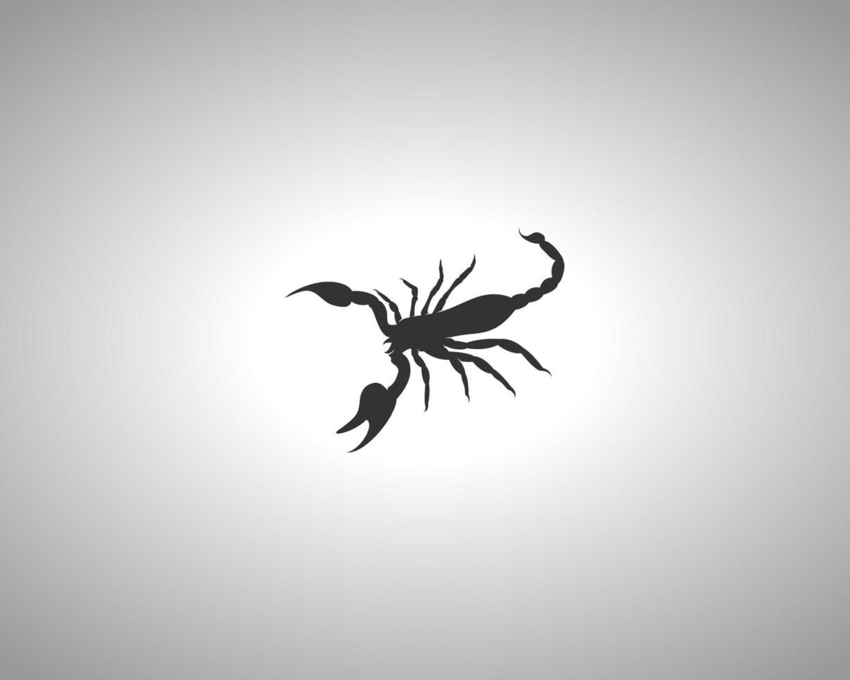 skorpion vektor siluett