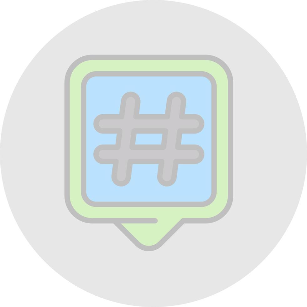 hashtags vektor ikon design