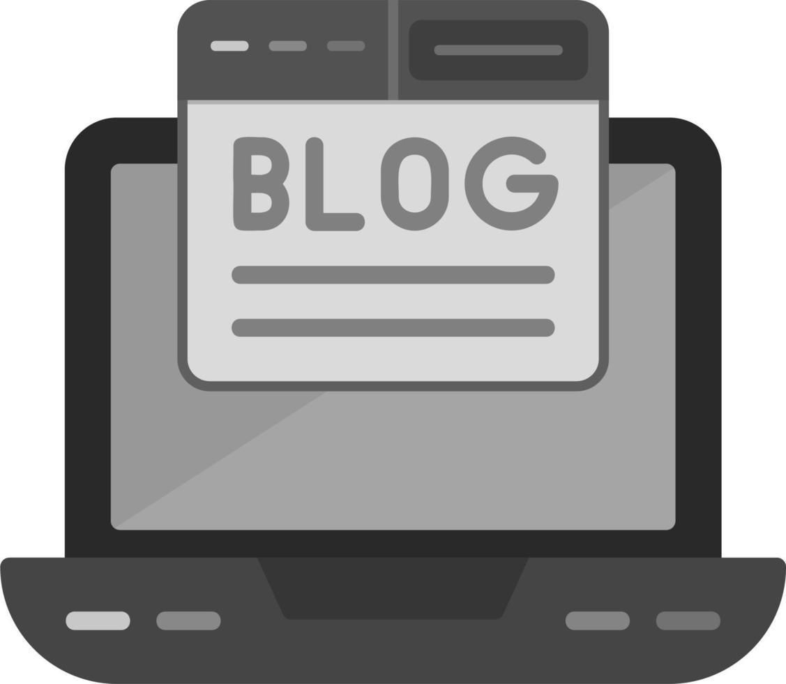 Blogging-Vektorsymbol vektor