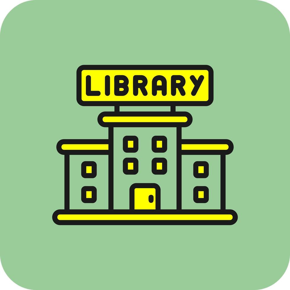 Bibliothek-Vektor-Icon-Design vektor