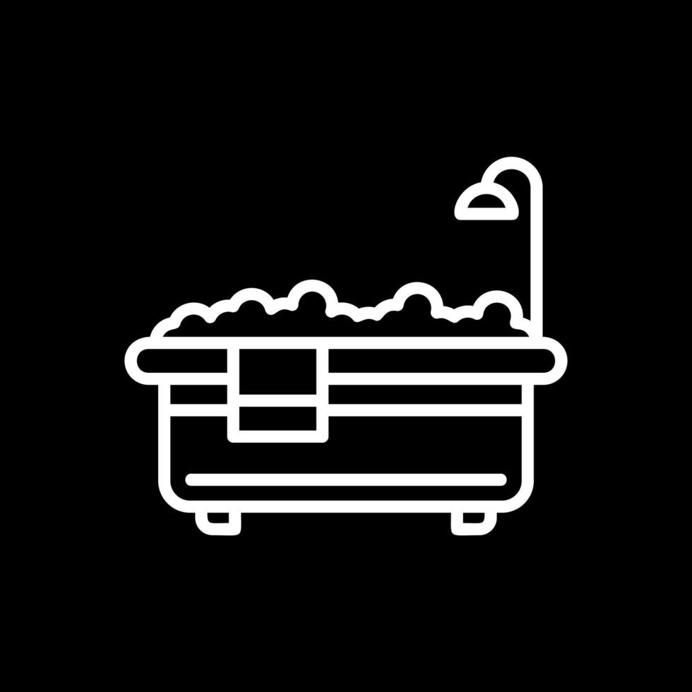 Badewanne-Vektor-Icon-Design vektor