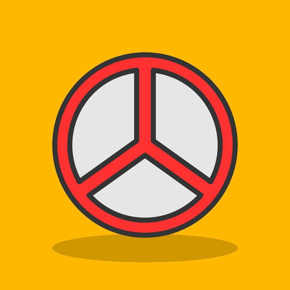 Friedenssymbol-Vektor-Icon-Design vektor