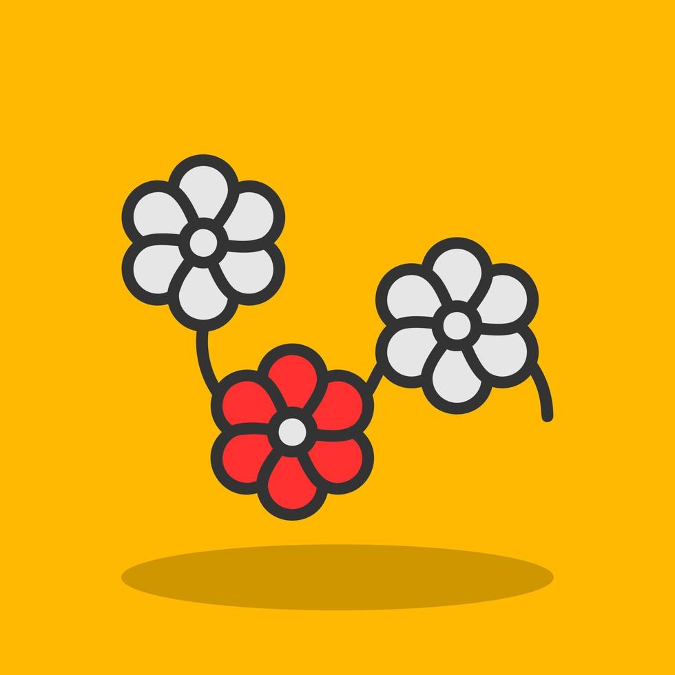 Blumen-Vektor-Icon-Design vektor