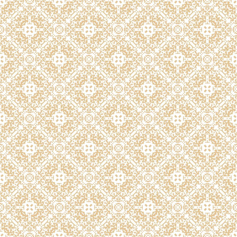 dekorativ Hintergrund gemacht von klein Quadrate. das Reich Dekoration von abstrakt Muster zum Konstruktion von Stoff oder Papier. vektor