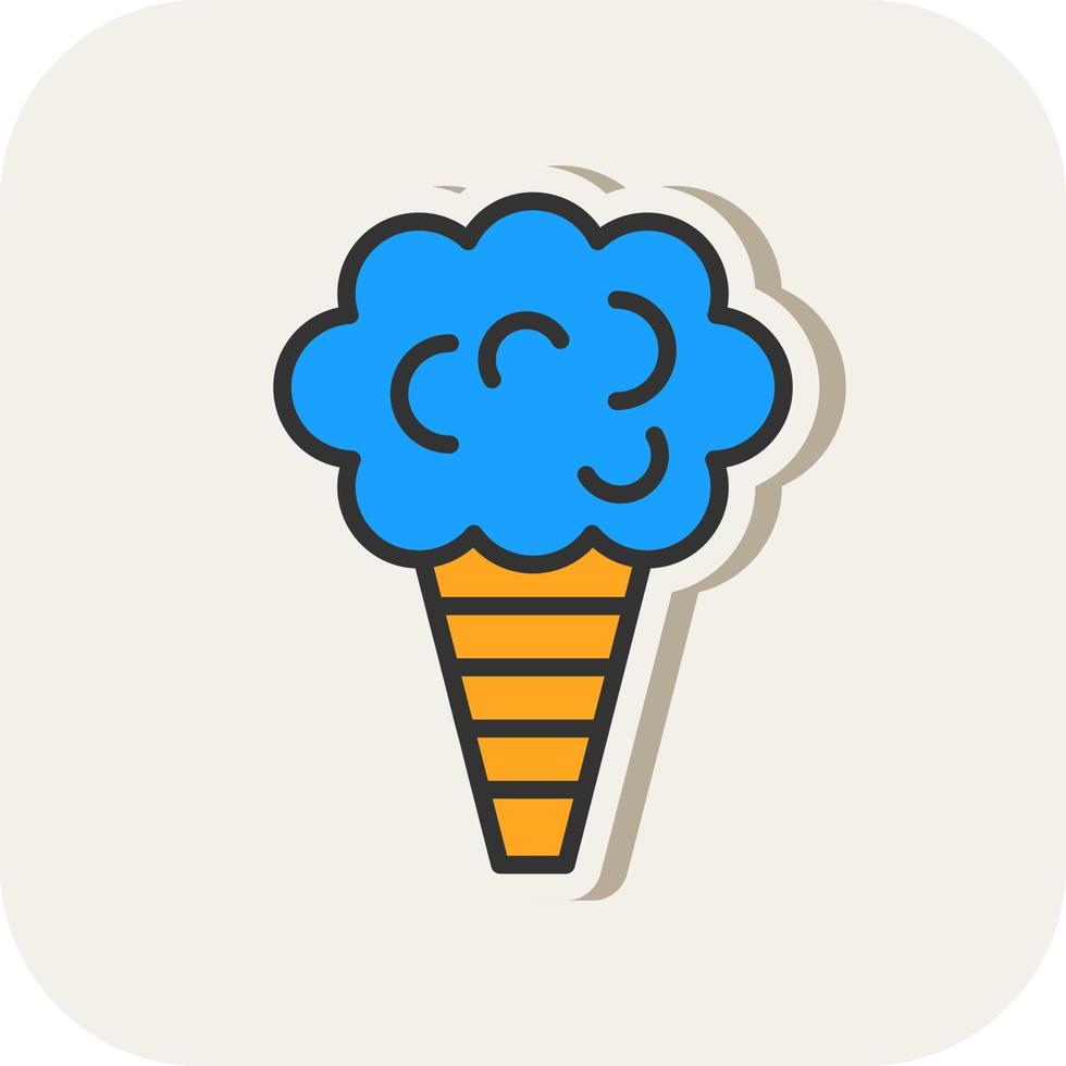 Zuckerwatte-Vektor-Icon-Design vektor