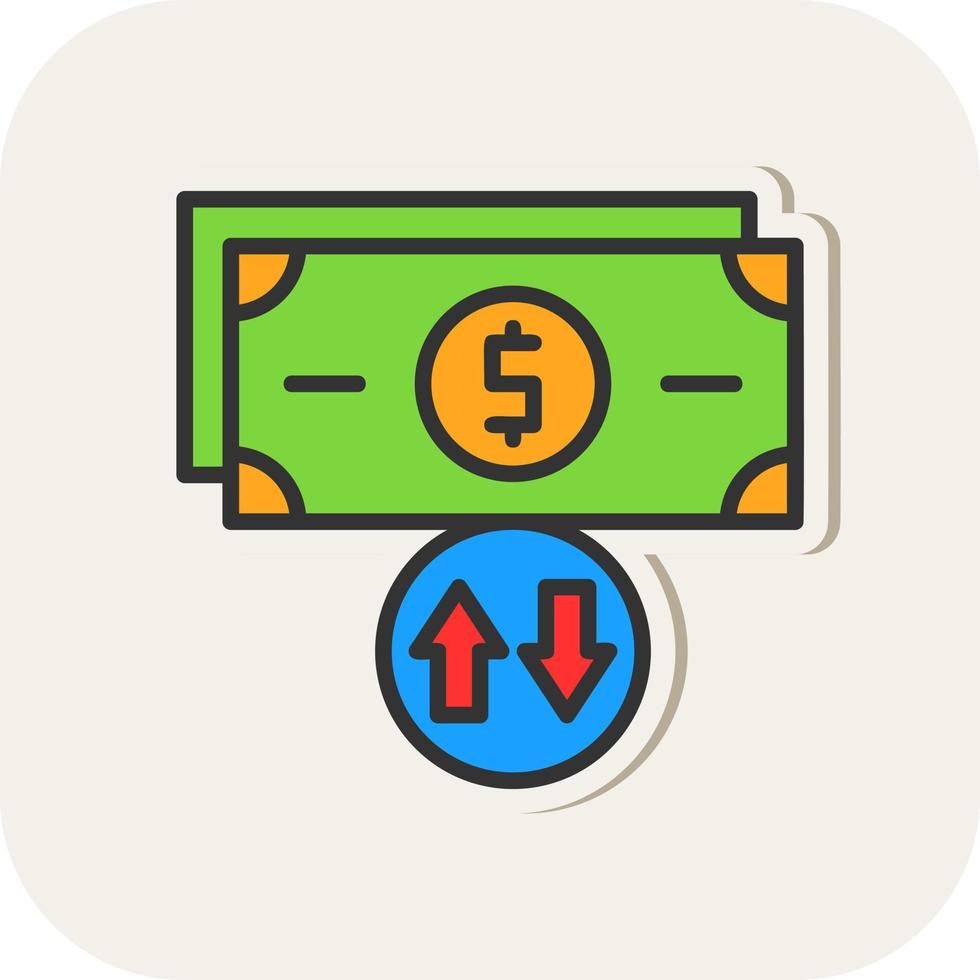 Cashflow-Vektor-Icon-Design vektor