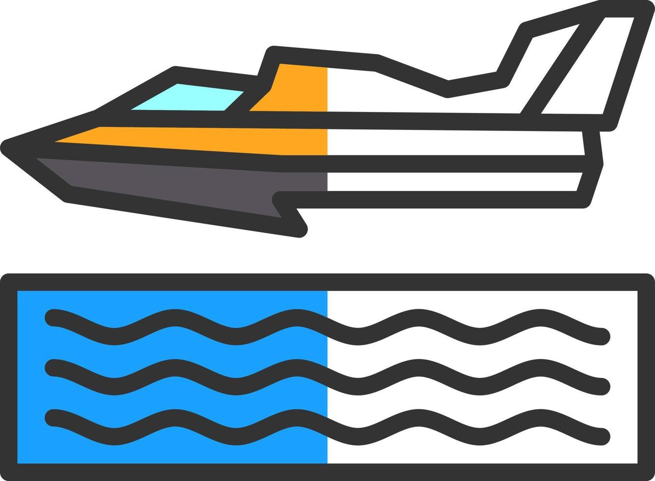 sjöflygplan tävlings vektor ikon design