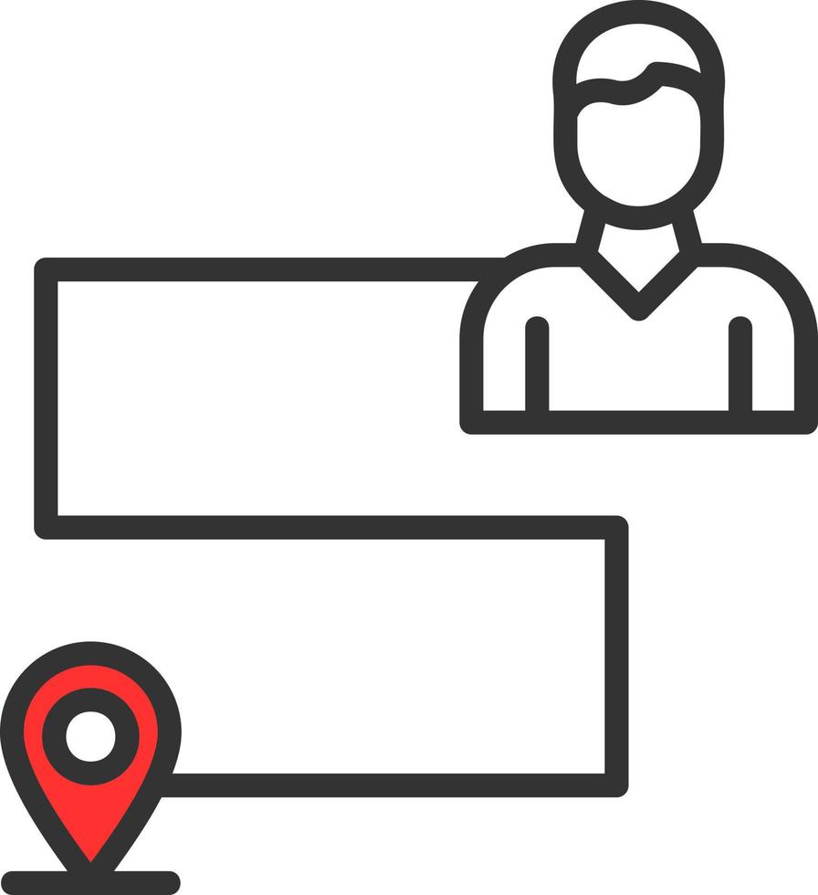 Customer Journey Map Vektor-Icon-Design vektor