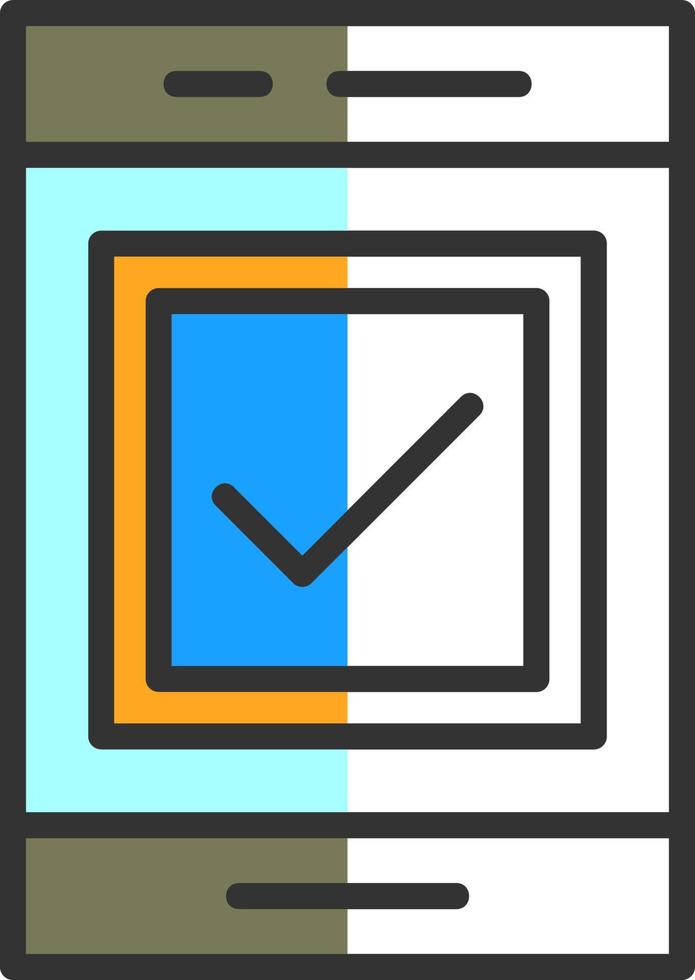 Checkbox-Vektor-Icon-Design vektor