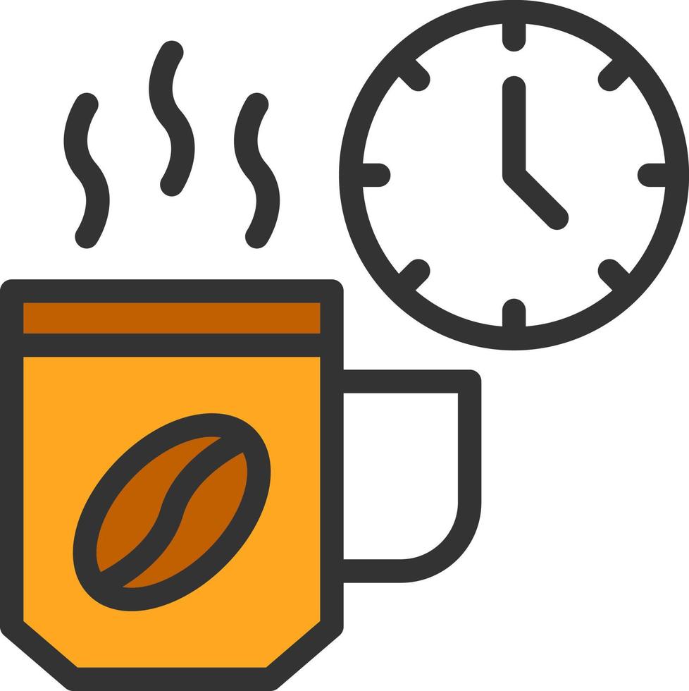 Kaffeepause-Vektor-Icon-Design vektor