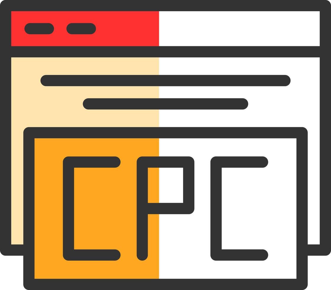 cpc vektor ikon design