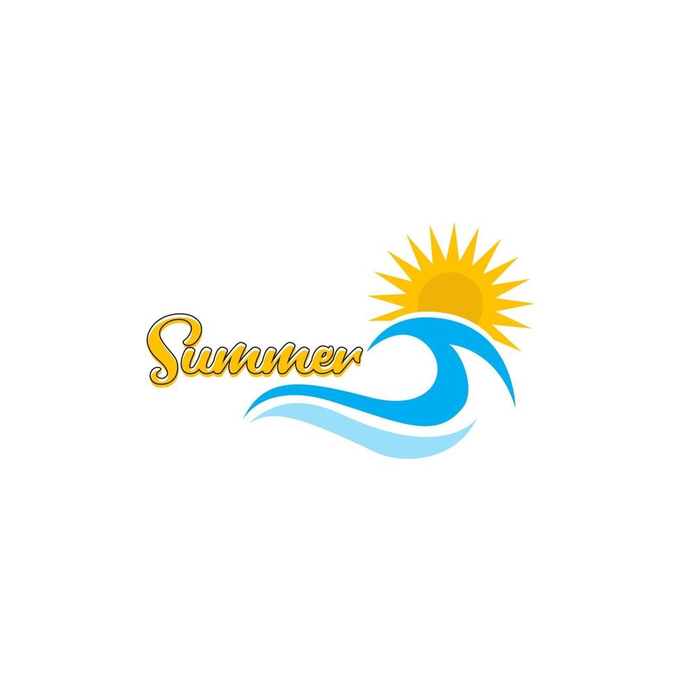 Sommer Logo Vektor Vorlage Design Illustration