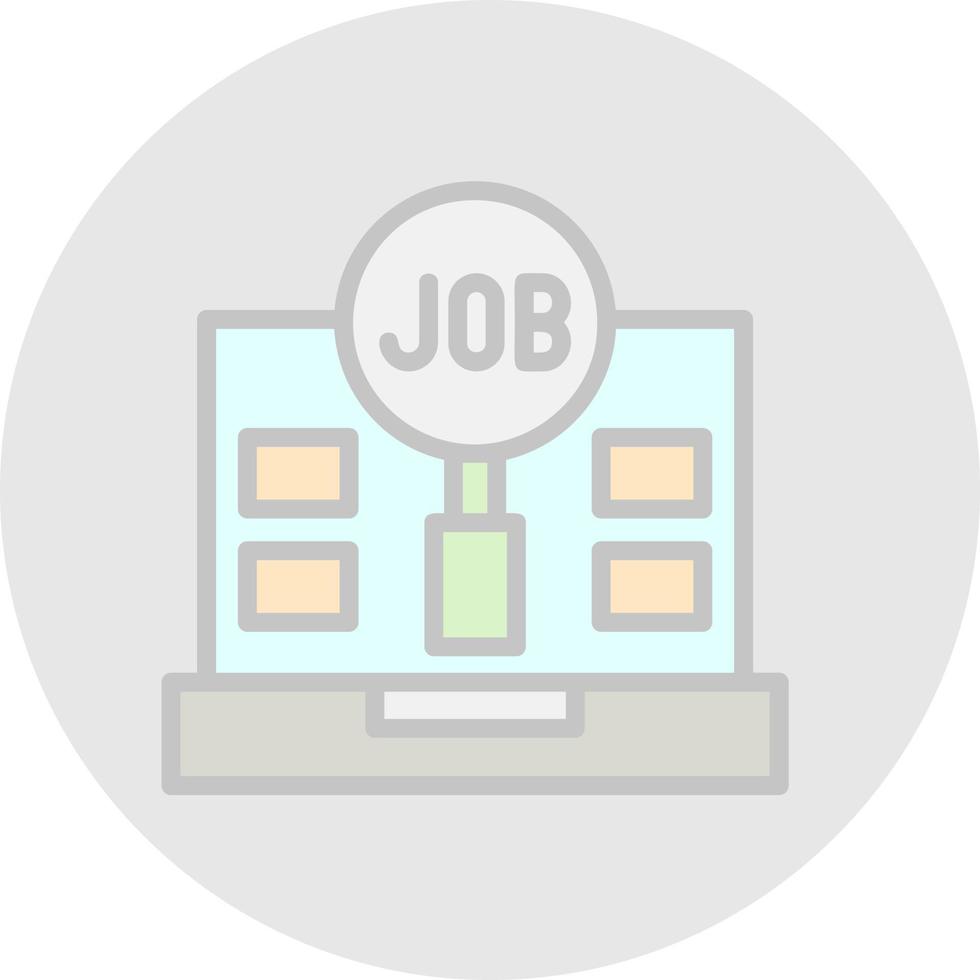 Jobsuche-Vektor-Icon-Design vektor