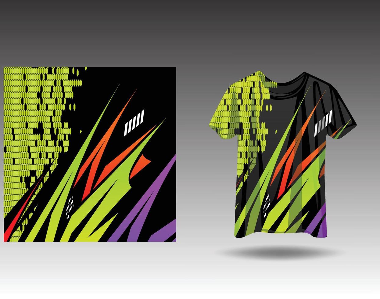 tshirt sporter design för tävlings jersey cykling fotboll gaming vektor