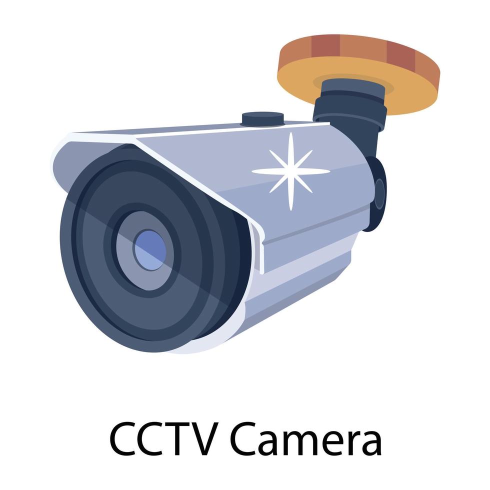 trendig CCTV-kamera vektor