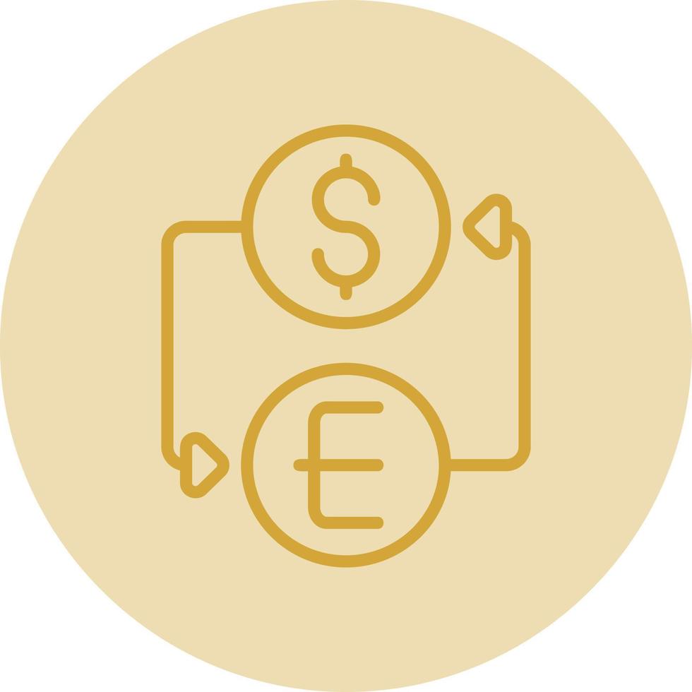 Währungsumtausch-Vektor-Icon-Design vektor