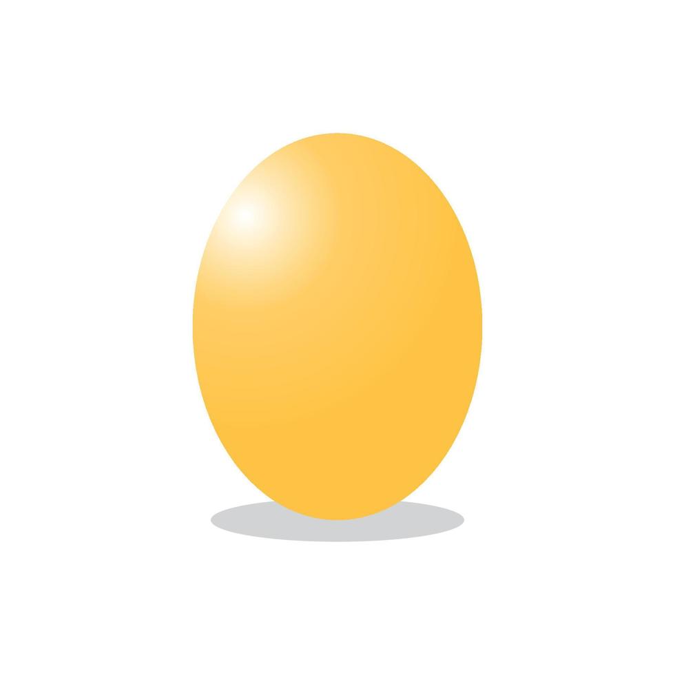 vektor kyckling ägg på vit bakgrund
