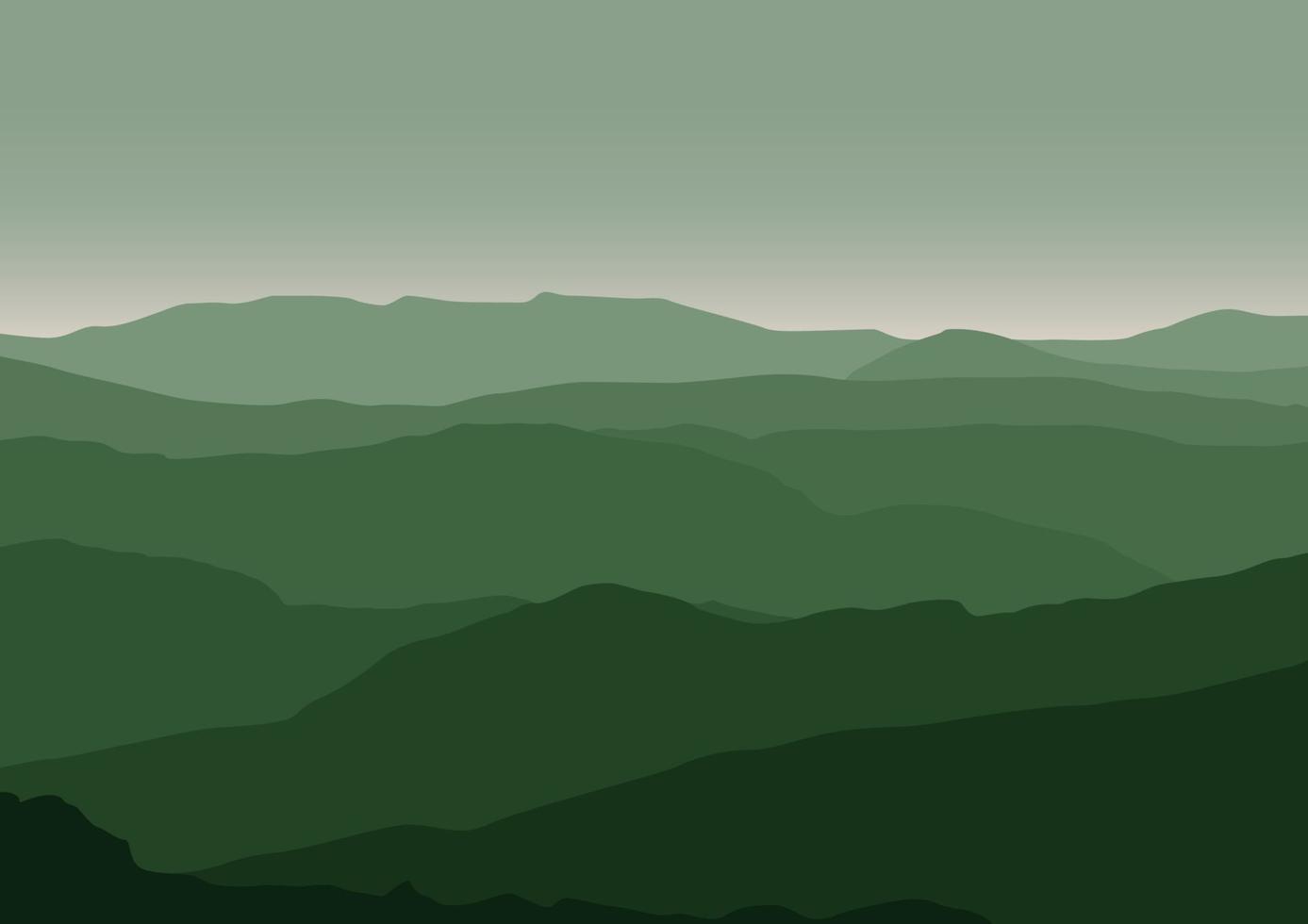 Berge Landschaft Vektor Design Illustration