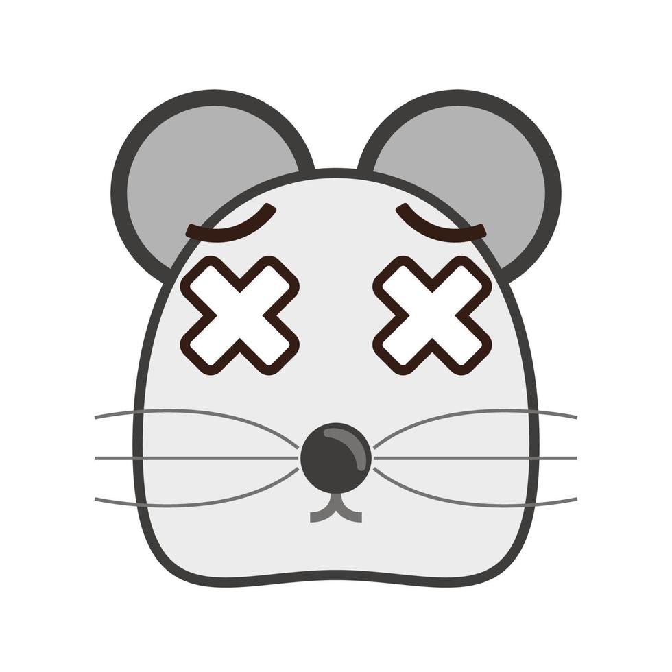 süß Mäuse Gesicht Symbol vektor