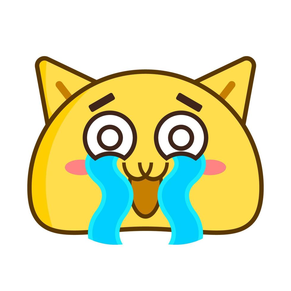 süß Katze Emoticon Gesicht vektor