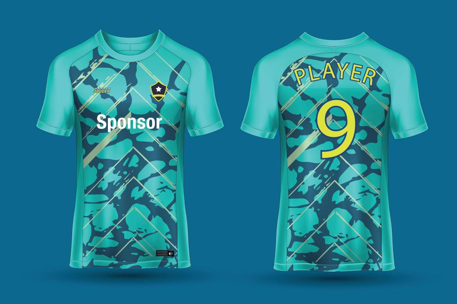 sporter jersey design för sublimering vektor