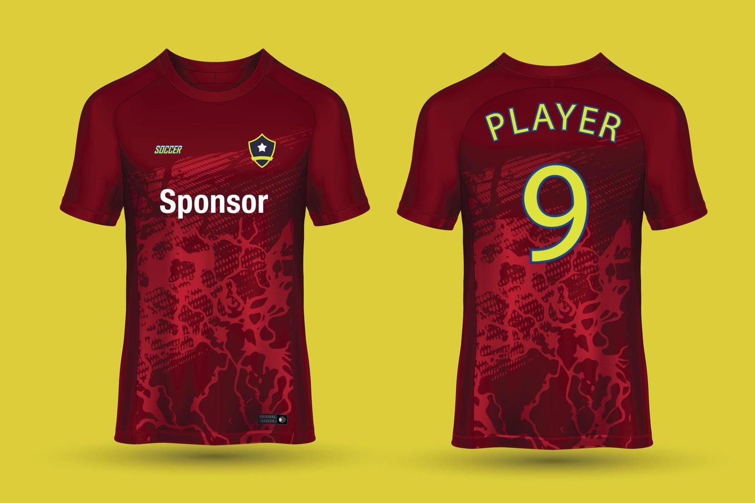 sporter jersey design för sublimering vektor