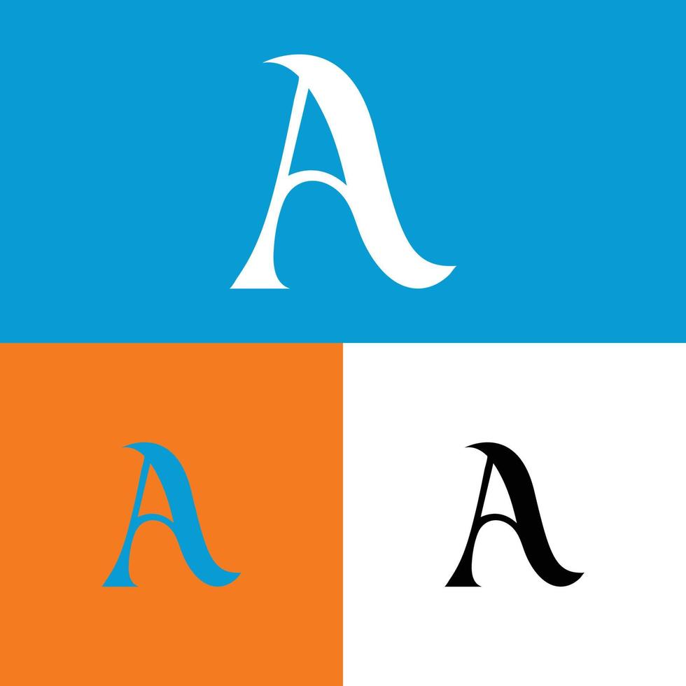 ein Brief Vektor Kunst Logo Design.